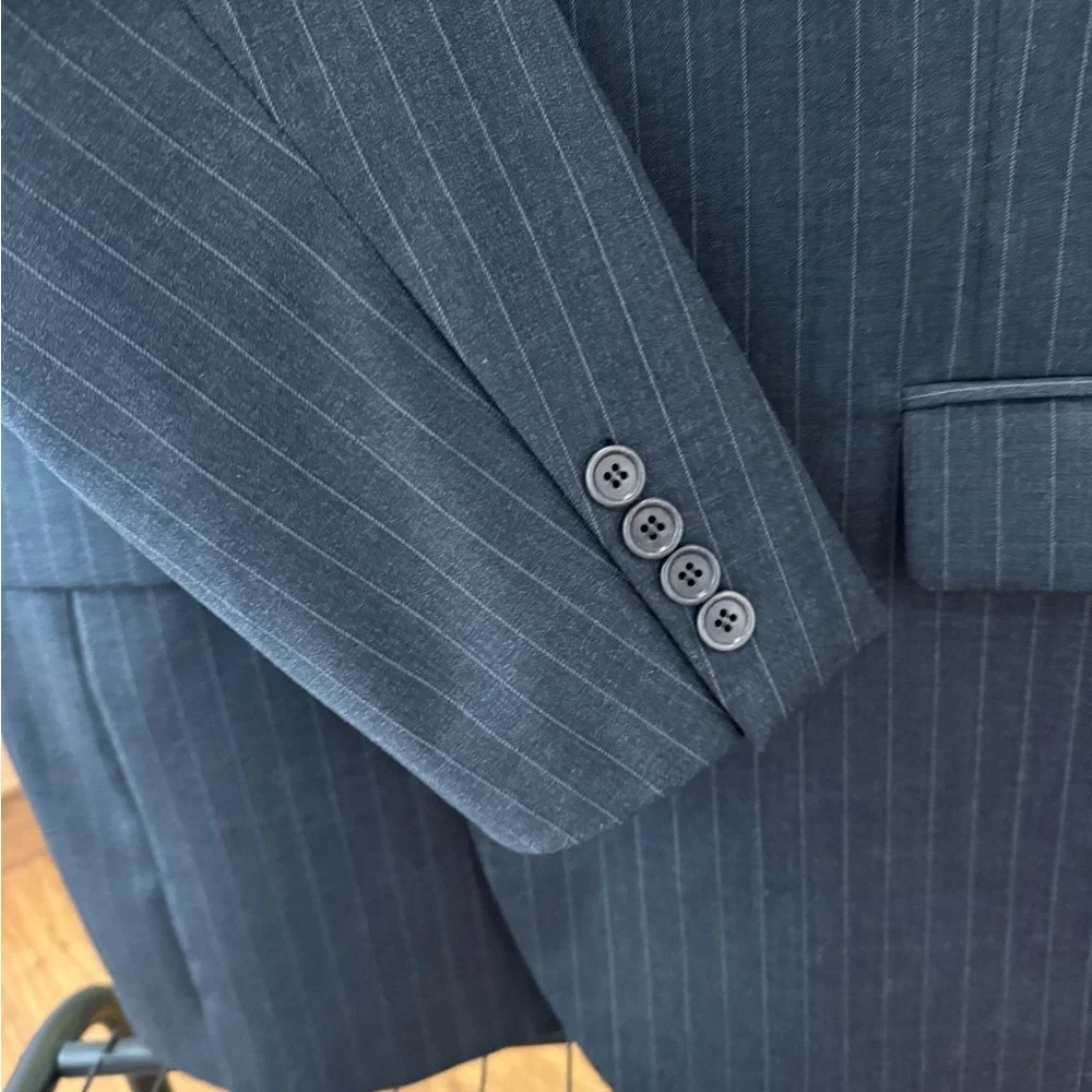 BROOKS BROTHERS 1818 MADISON PINSTRIPE MEN SUIT JACKET 44R
